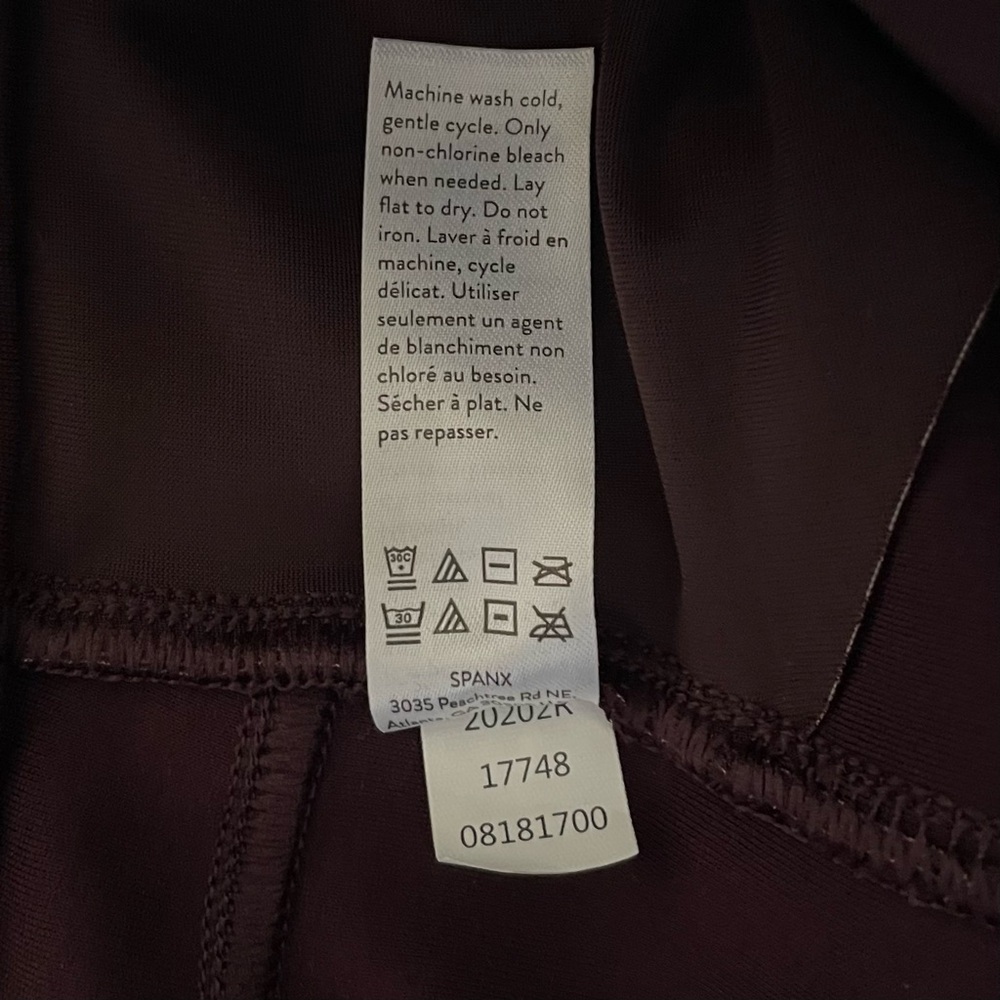 NWOT SPANX The Perfect Pants Women’s M Purple Classic Pull on Trousers 20202R - Picture 12 of 12